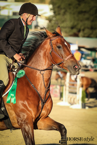 Circling the arena for the victory gallop after placing 8th in the BayFest Grand Prix
